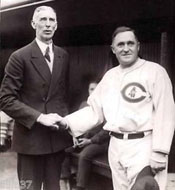 Managers Connie Mack and Joe McCarthy